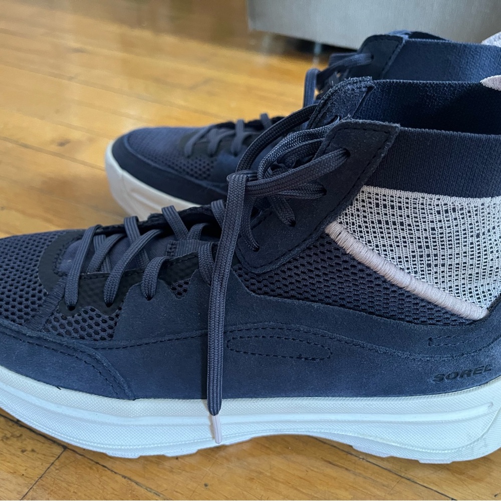 Sorel Navy High-Top Sneakers